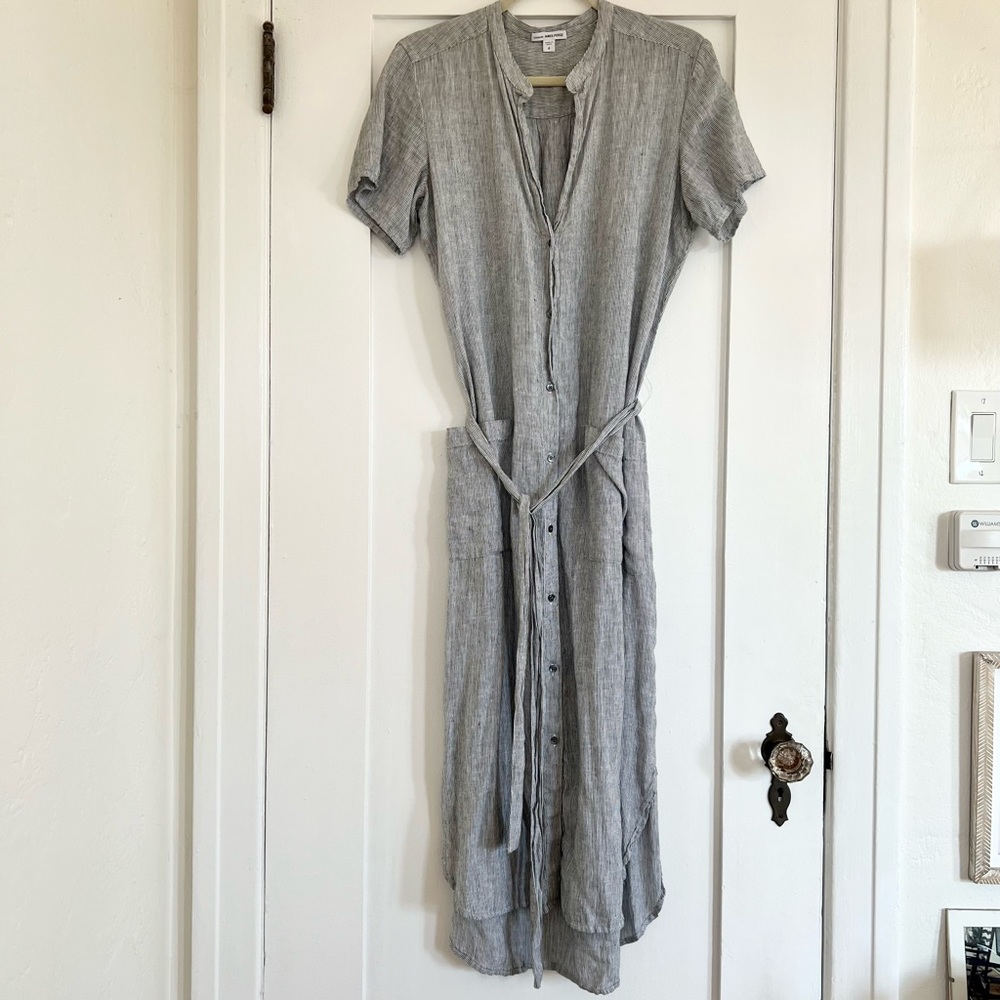 James Perse Linen Midi Dress